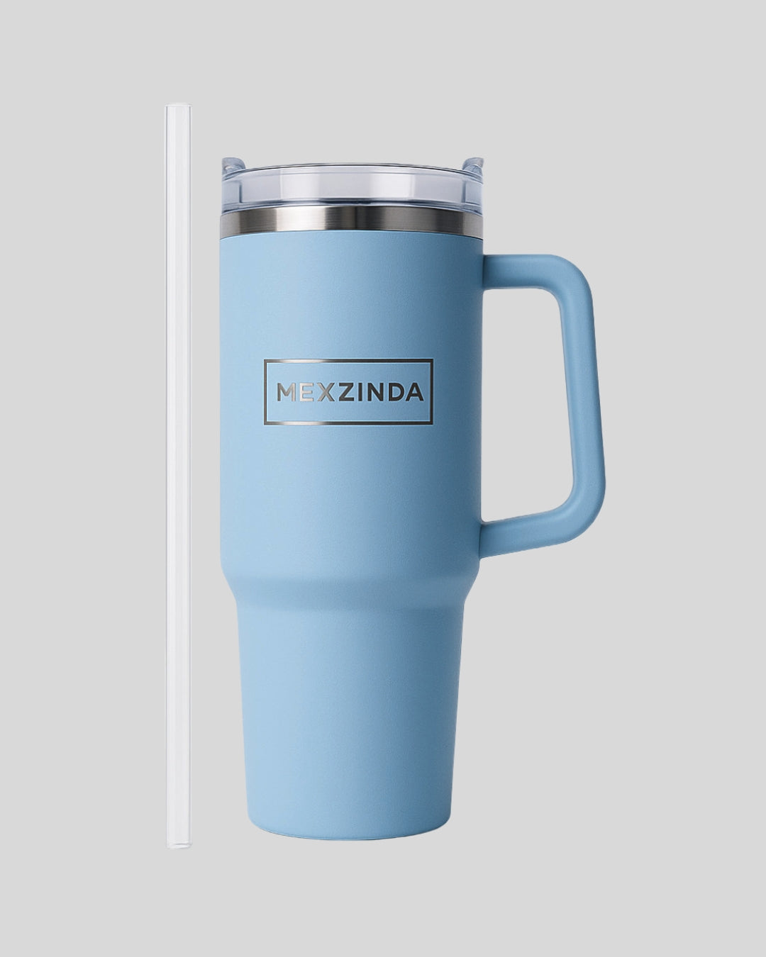 MEXZINDA Thermobecher mit Strohhalm – 1,2L Edelstahl