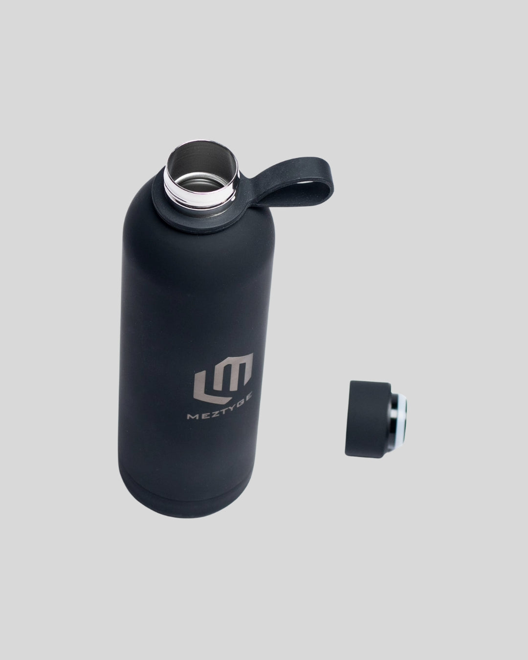 MEZTYGE Thermoflasche – Auslaufsicher, gummiert & für jeden Drink geeignet
