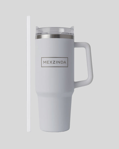 MEXZINDA Thermal Cup with Straw – 1.2L Stainless Steel