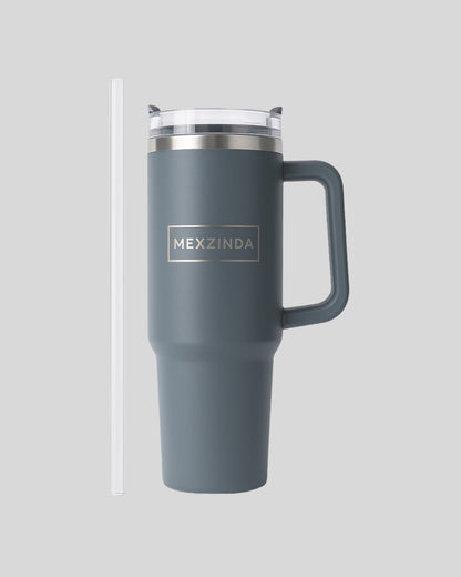 MEXZINDA Thermal Cup with Straw – 1.2L Stainless Steel
