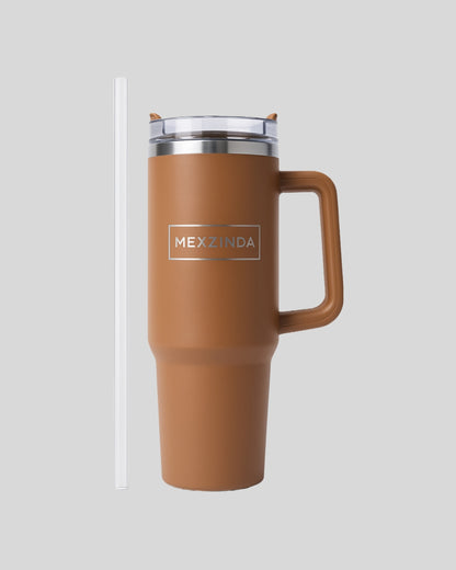 MEXZINDA Thermal Cup with Straw – 1.2L Stainless Steel