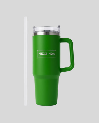 MEXZINDA Thermal Cup with Straw – 1.2L Stainless Steel