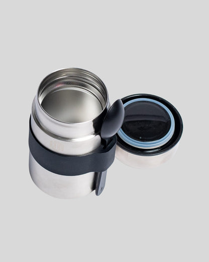 MEZTYGE Thermal Food Container 400ml – With Spoon, For Hot & Cold Meals.